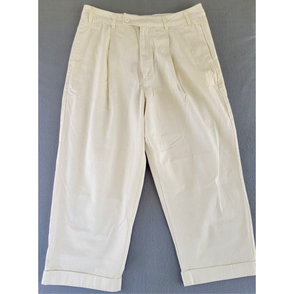 Free People White Wide Leg Pants Size 14 NWT High Rise